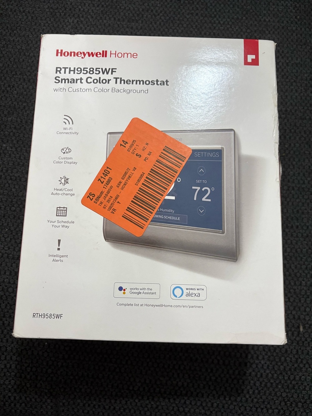 Honeywell Home RTH9585WF Smart Color Thermostat - Silver